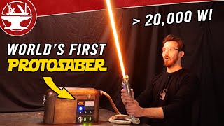 Worlds First Protosaber REAL BURNING LIGHTSABER [upl. by Bannister]