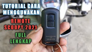 Cara Menggunakan Remote keyless Scoopy prestige 2021 TERBARU [upl. by Enaht]