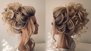 Beautiful updo hairstyle tutorial [upl. by Klina953]