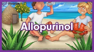 Allopurinol Mnemonic for Nursing Pharmacology NCLEX [upl. by Varrian]