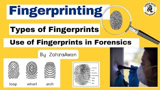 Fingerprinting  Forensics  Food and Drug Chemistry  Types of Fingerprints  Fingerprint analysis [upl. by Jo Ann251]