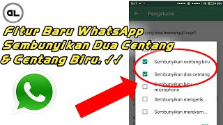 Fitur Tersembunyi WhatsApp Sembunyikan Dua Centang dan Centang Biru dari Teman [upl. by Harrell]