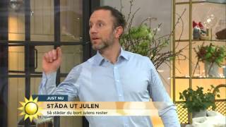 Städa ut julen  Peter och Tilde i städduell  Nyhetsmorgon TV4 [upl. by Mendive]