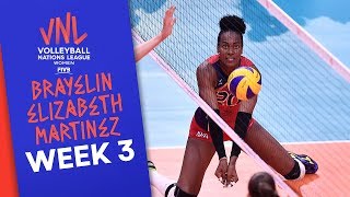 Brayelin Elizabeth Martinez with 26 Points Made vs Bulgaria  Volleyball Nations League 2019 [upl. by Durstin]