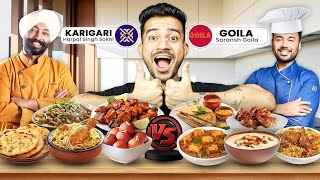 CELEBRITY CHEF RESTAURANTS BATTLE WITH BHANU BHAIYA  Karigari VS Goilas saranshgoila [upl. by Attekahs]