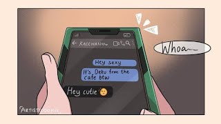 Bakudeku Comic Café AU  Part 2 Bunny Deku [upl. by Aneehsor]