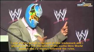 WWE Sin Cara Press Conference Translation [upl. by Tham116]