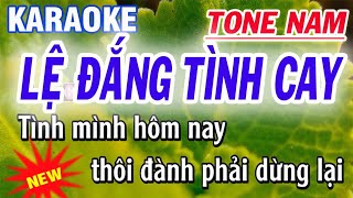 karaoke Lệ Đắng Tình Cay  tone Nam  st Duy Khương  karaoke Thanh Trà [upl. by Janifer]