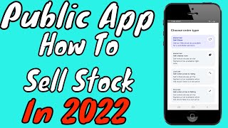 Public App Tutorial How To Sell Stocks In 2024 [upl. by Anial116]