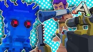 PixARK  EVERY WEAPON GUN TOOL amp WAND IN THE GAME DRILL TREANT TOWER DEFENSE  Pix ARK Gameplay [upl. by Enajaras690]