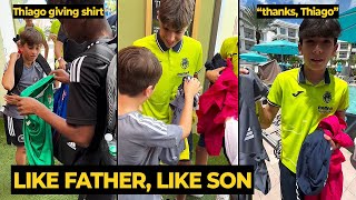 Humble Thiago Messi gave his shirt to opponents after Inter Miamis loss in La Liga competition [upl. by Odelle]