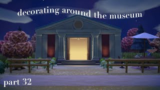 decorating around the museum part 32  animal crossing new horizons [upl. by Llehsam]