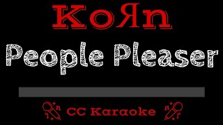 KoRn • People Pleaser CC Karaoke Instrumental Lyrics [upl. by Gish]