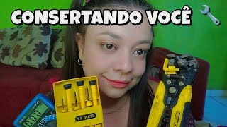 ASMR  ROLEPLAY CONSERTANDO VOCÊ 🔧  asmr caseiro [upl. by Enimzaj189]