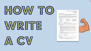 How to write a CV Get noticed by employers [upl. by Fredrika]