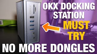 MacBook Pro Docking Station Review OKX USBC Triple Display Station [upl. by Reagen]