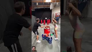 boxing espn challenge joshgordon duet funny prank satisfying bamboobow artandcraft [upl. by Tapes735]