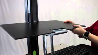 Assembly and Overview of Ergotron WorkFitS Adjustable Height Desk [upl. by Eener797]