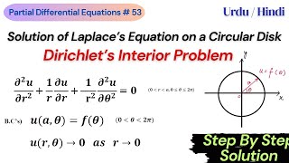 Solving the Dirichlet Interior Problem for a Disk [upl. by Chuipek]