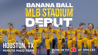 Savannah Bananas MLB Stadium Debut  SOLD OUT Minute Maid Park in Houston Texas [upl. by Lela969]