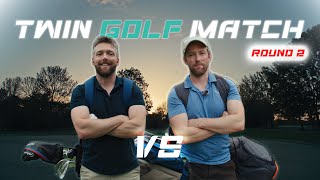 Twin Brothers Battle It Out in a Golf Match  9 Holes  ROUND 2 [upl. by Brookes633]