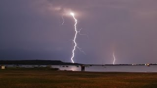 Thunderstorm viewed from christchurch harbour [upl. by Rie]