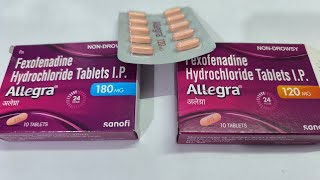 Allegra tablet नेपाली मा  Allegra 180 mg120mg tablet in Nepali [upl. by Htebzil]