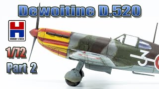 Сборка модели Dewoitine D520 172 Hobby 2000 часть2Building Dewoitine D520 172 Hobby2000 Part2 [upl. by Felecia]