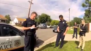 Interaction with Salt Lake City police after cop shot dog [upl. by Nnad]