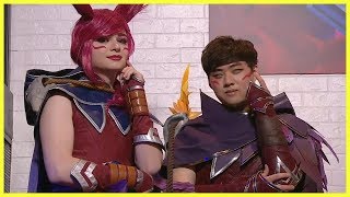 Sneaky and Bang Cosplay Xayah  AllStar  Best of LoL Streams 471 [upl. by Dessma]