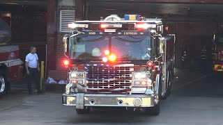 Montgomery County Engine Tanker 717 amp Ambulance 717 responding TRAIN HORN [upl. by Natek]