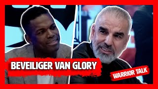 Ab Mabrouki over Beveiligen GLORY amp Badr Hari  WARRIOR TALK [upl. by Ylecara164]