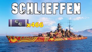 World of WarShips Schlieffen  2 Kills 362K Damage [upl. by Ydaf]