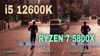 I5 12600k Vs Ryzen 7 5800x For Gaming [upl. by Audi]