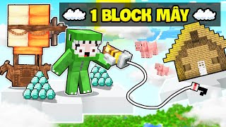 KHANGG THỬ THÁCH 24H SINH TỒN 1 BLOCK TRÊN MÂY SỞ HỮU ĐÁM MÂY THẦN KÌ ĐƯỢC ĐỒ VIP TRONG MINECRAFT [upl. by Darnell]