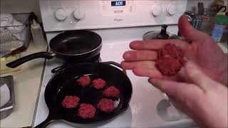 Spaghetti and Meat Patties  Cast Iron Cooking [upl. by Netsirt]