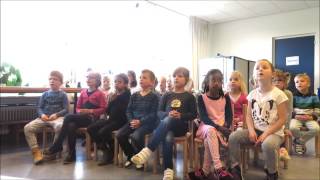 Wilhelmus van Nassouwe gezongen door groep 2 van de Graaf Jan van Nassauschool in Vlissingen [upl. by Christiansen]