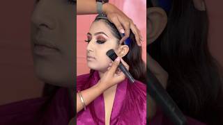 How to contour the face with powder  contour makeuptutorial partymakeuplook bridalmakeup [upl. by Lyrrad]