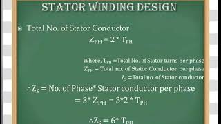 Stator Design  Part  II Three Phase Induction Motor Design [upl. by Ailaht]