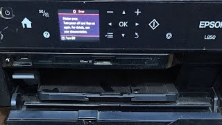 Epson L850 Allin One Color printer Pvc Card printer Error Documentación Problem Head Clear [upl. by Nodanrb247]