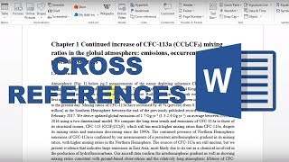 How to make cross references in word [upl. by Yenal]