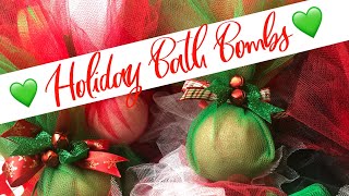 Craft Fair Idea 22 💚 Holiday Bath Bombs ❤️  2018 [upl. by Nosittam]