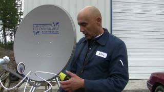 How to set up an fta satellite system or aligning an FTA dish ftainstallation satellitefindermeter [upl. by Hanford]