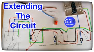 Wiring Diagram Wired Through the Switches Lighting Circuit  Extending the Circuit Adding Downlights [upl. by Kowalski]