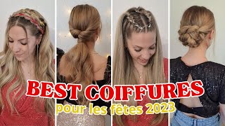 🎁COMPILATION MEILLEURES ASTUCES COIFFURES FACILES POUR LES FETES 🎁 COIFFURE RAPIDE NOEL amp NOUVEL AN [upl. by Dyer]