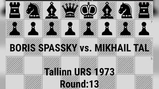 BORIS SPASSKY vs MIKHAIL TAL  Tallinn URS 1973 Round13 [upl. by Laon112]