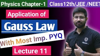 Class12th Physics chapter1  Application of Gauss law  E due to line charge Sphere Lecture11 [upl. by Ebehp332]