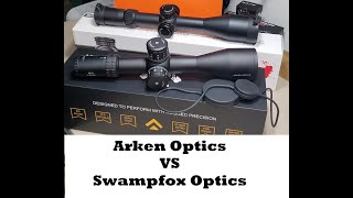 Arken Optics EP5 525x56 vs Swampfox Tactical Optics Warhawk 525x56 [upl. by Kerr677]