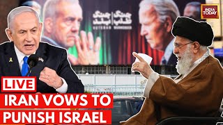 IsraelIran War Live News Irans Ali Khamenei Vows To Punish Israel  Khamenei Vs Netanyahu LIVE [upl. by Ateekan]