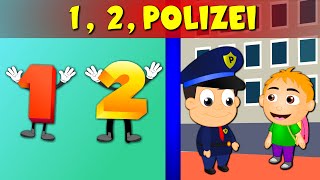 1 2 Polizei  Kinderlieder zum Mitsingen  Sing Kinderlieder [upl. by Magdaia]